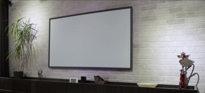 Экран для домашнего кинотеатра своими руками